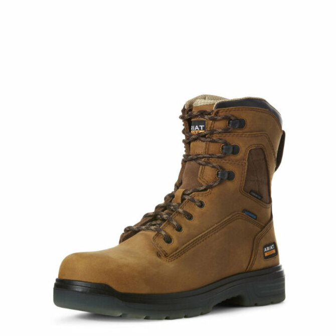Ariat- Men's Turbo 8" Waterproof Carbon Toe Work Boot