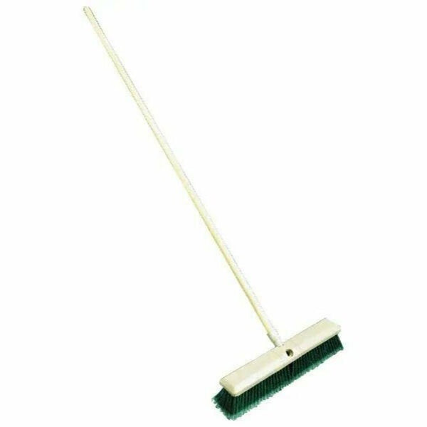 Weiler - 18" General Purpose Synthetic Push Broom3" Bristle Length, Foam Block, Threaded Handle Connection