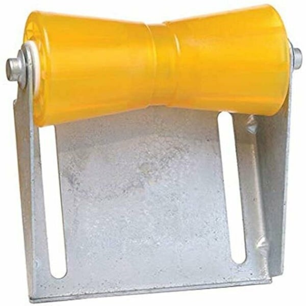 Tie Down Engineering  - Keel Roller with Panel Bracket Assembly 5" Yellow