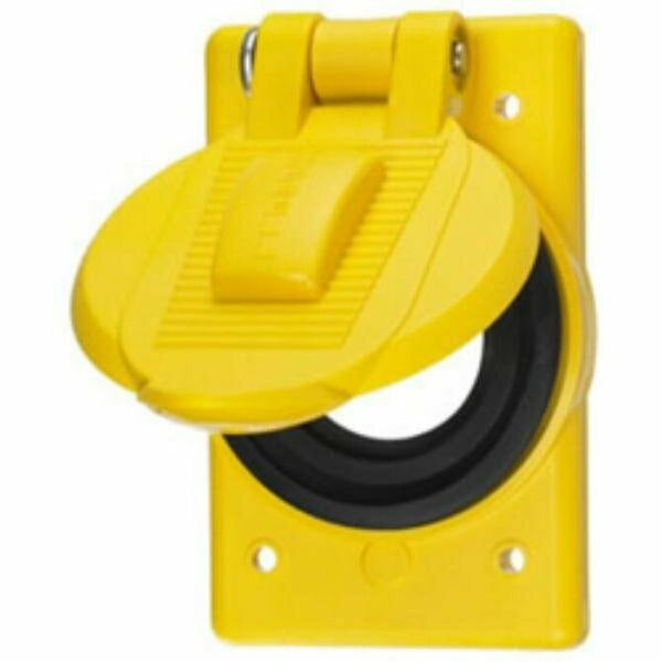 HUBBELL - Weatherproof Plate For 26CM10A 10 AMP Yellow