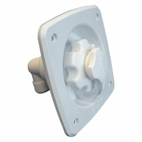 Jabsco - 45 PSI White Inline Flush Mount Water Pressure Regulator