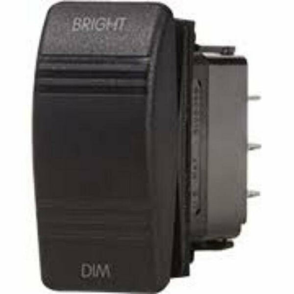Blue Sea - Contura Dimmer Control Switch SPDT Black - (ON)-OFF-(ON)