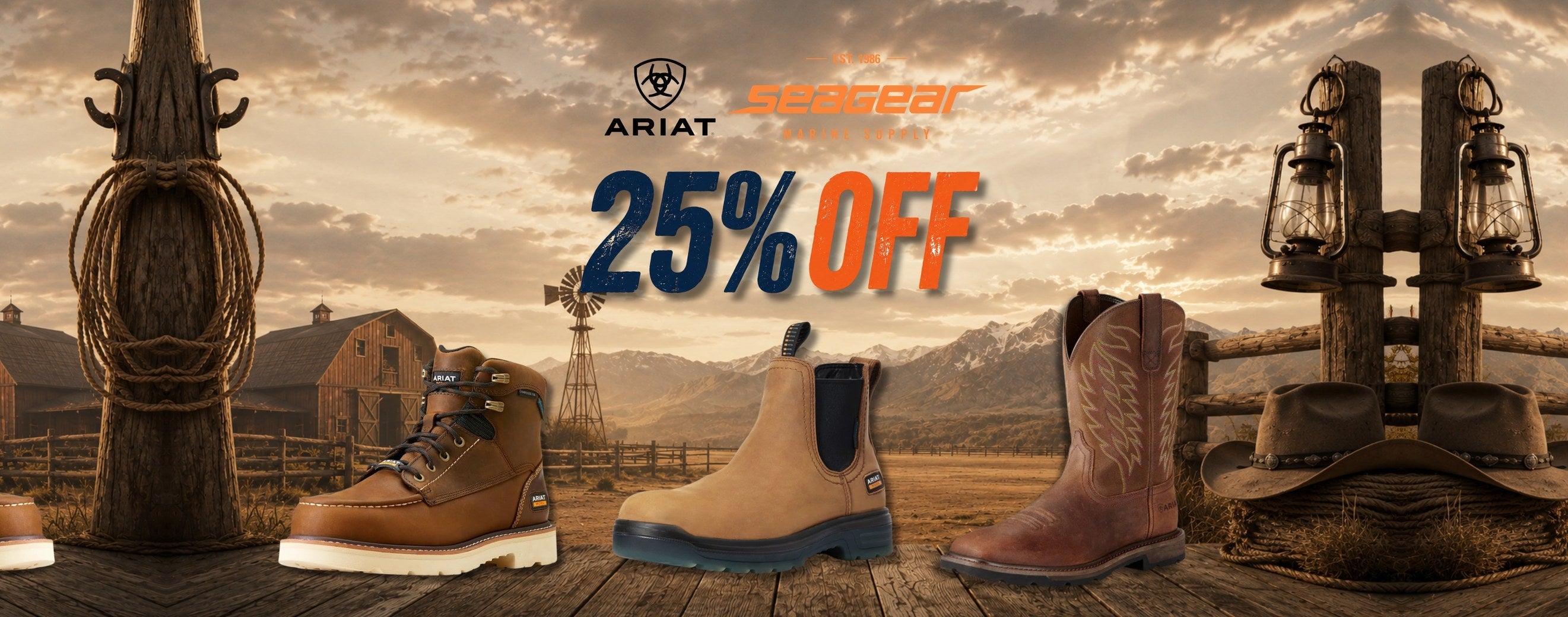 25% off Ariat — Sea Gear