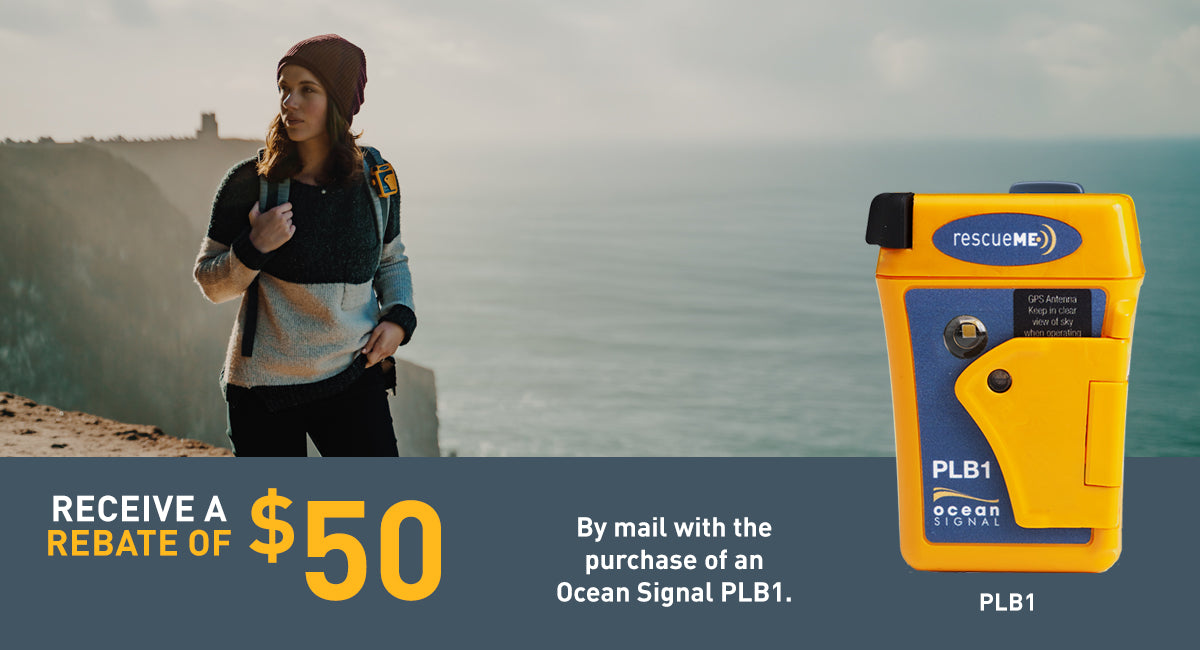 Ocean Signal PLB1 mail-in rebate $50