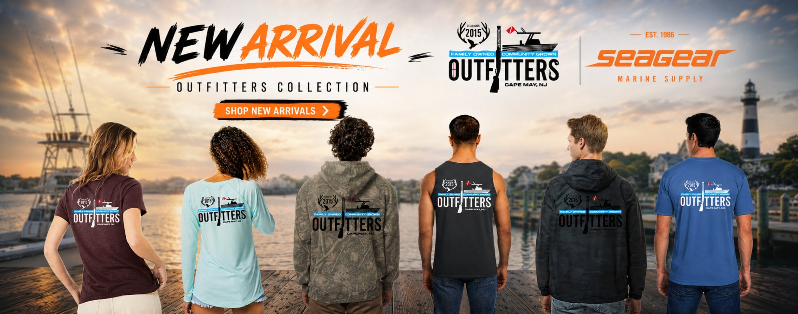 OUTFITTERS EST 2015 Logo at Sea Gear