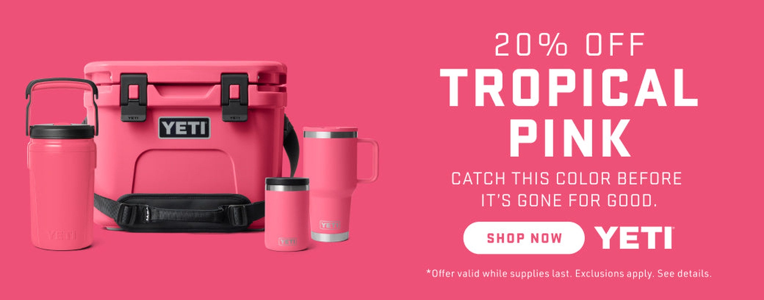 20% off YETI Tropical Pink - Sea Gear
